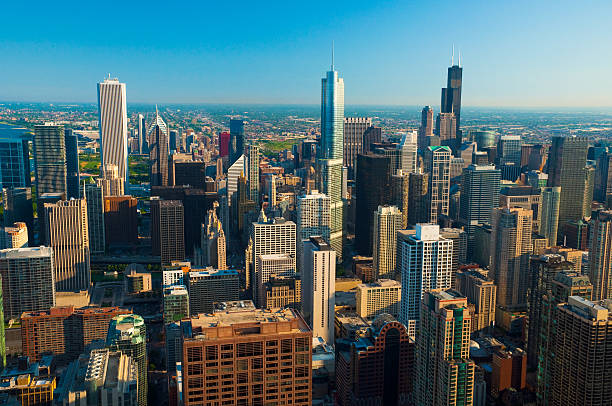 istock Chicago downtown skyline aerial 185110304