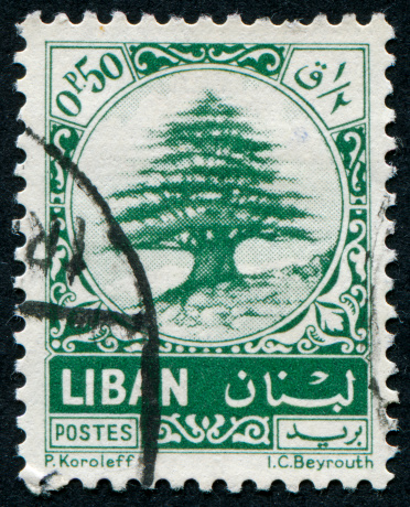 Cancelled Stamp From Lebanon Featuring The Ancient Cedar Tree