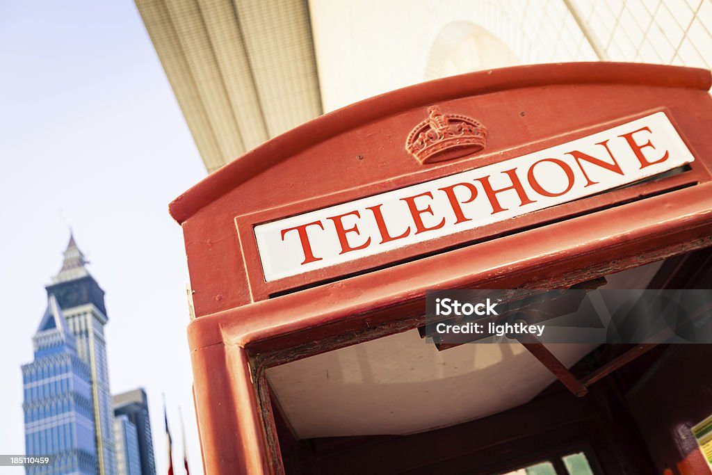 Inglese Cabina telefonica - Foto stock royalty-free di Ambientazione esterna