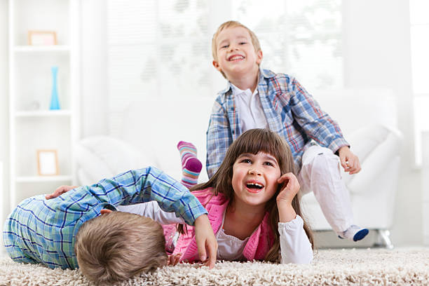 istock Group of happy children 185110787