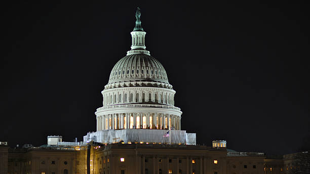 istock United States Capitol Dome at Night 185111288