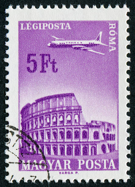 istock Roman Coliseum Stamp 185112786