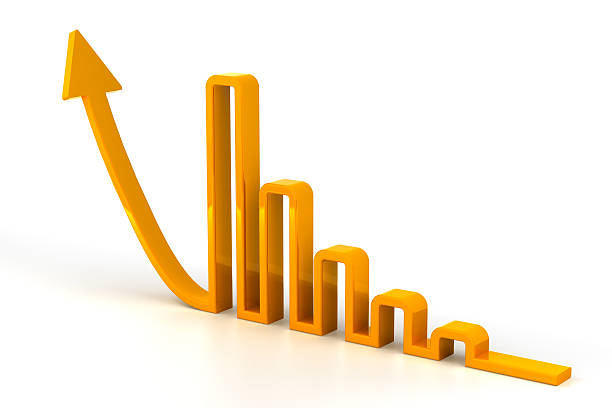 istock Arrow in shape of rising bars 185112913