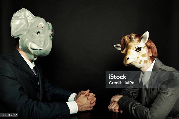 Brainstorming Stock Photo - Download Image Now - Elephant, Humor, Mask - Disguise