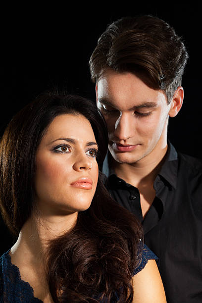 istock Close-up of beautiful young couple 185113077