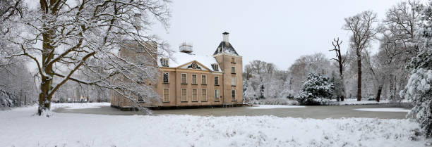 istock panorama view of estate in wintry landscape 185113216