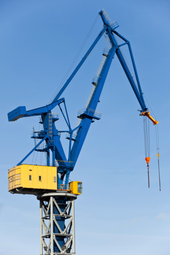 Crane at Hamburg harbor