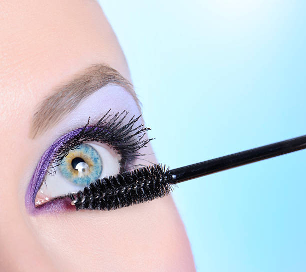 istock woman eye applying mascara 185113766