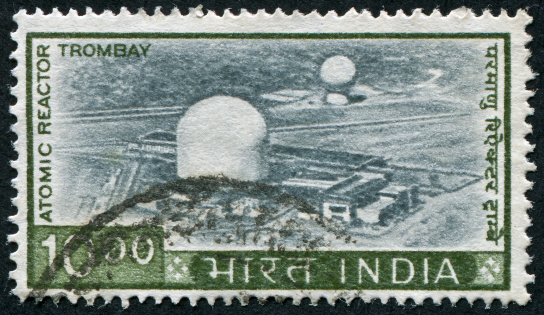 Cancelled Stamp From From India Featuring The Nuclear Power Plant At Trombay