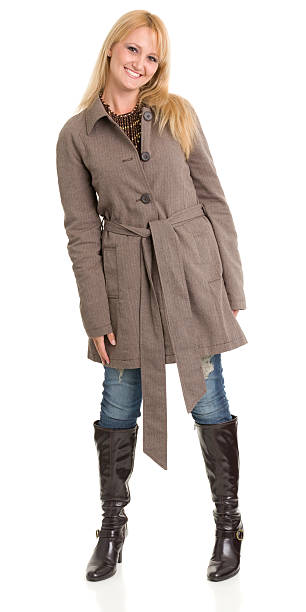 istock Happy Smiling Woman Standing 185114646