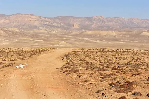 "Dirt road in Bamyan province, Afghanistan"