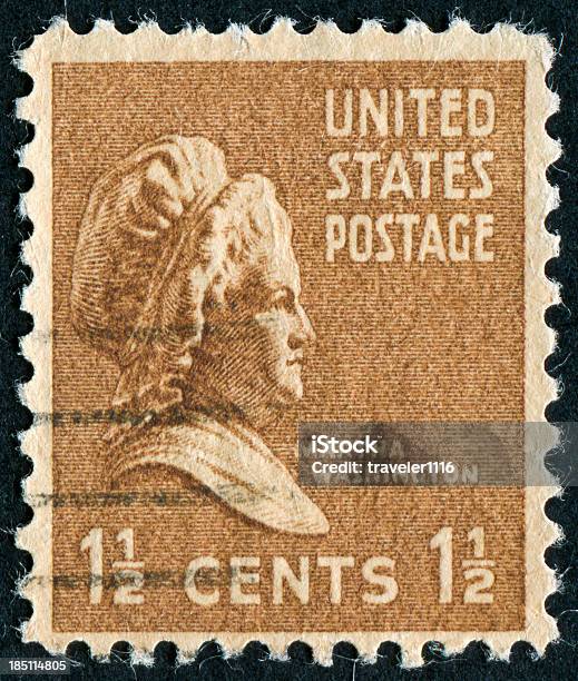 Martha Washington Pieczęć - zdjęcia stockowe i więcej obrazów Senior - Senior, Stary, Znaczek pocztowy