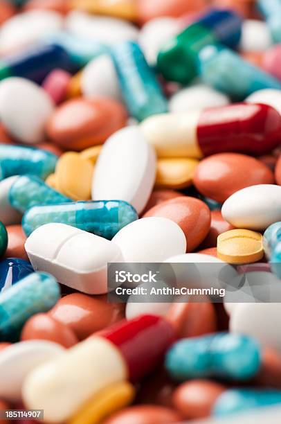 Antibiotici Pillole Farmaco E Prescrizione - Fotografie stock e altre immagini di Acido acetilsalicilico - Acido acetilsalicilico, Antibiotico, Antidolorifico