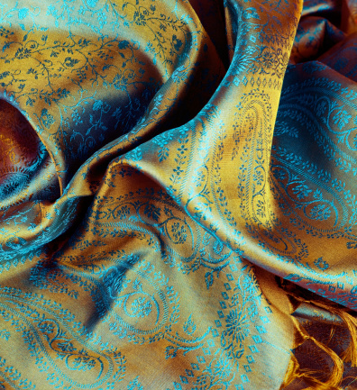 Beautiful best quality indian silk as background.