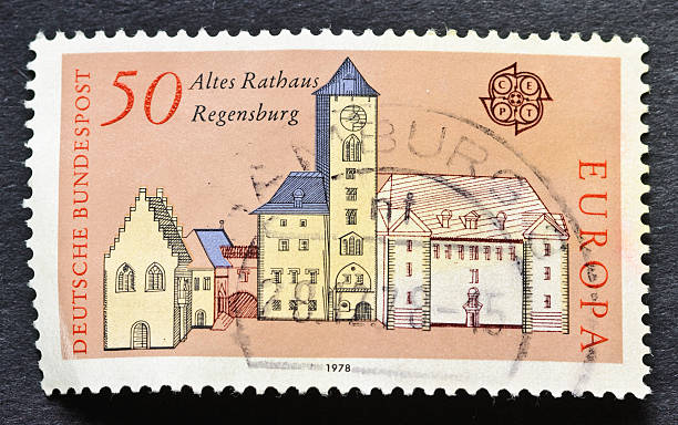 istock Old Town Hall Regensburg Stamp 185115086