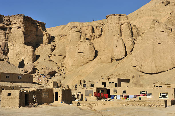 Afghanistan mud house village