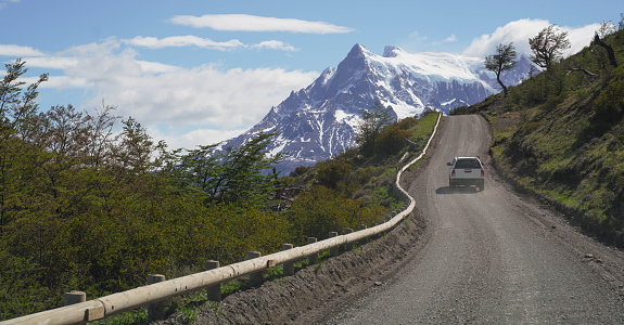 Road trip in Torres del Paine National Park, Chile.