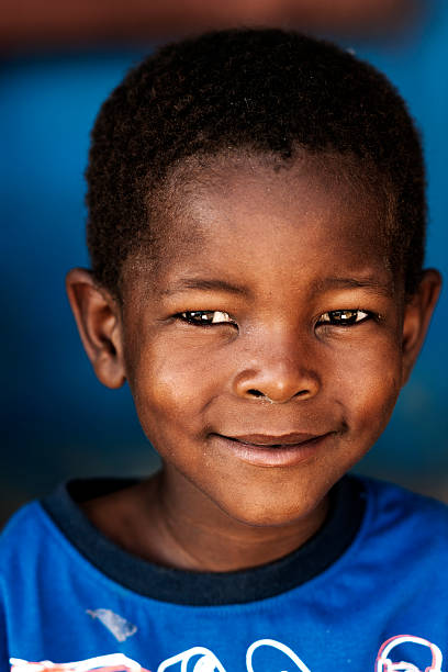 istock Portrait of a young black boy 185115325