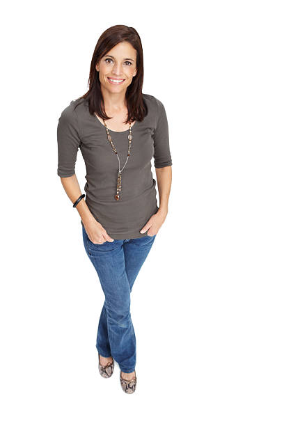 istock Poised and positive mature modern woman 185116238