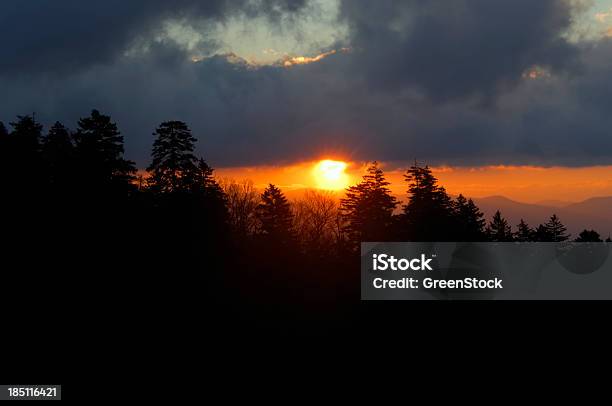 Sunrise At Newfound Gap In Great Smoky Mountains National Park Stock Photo - Download Image Now