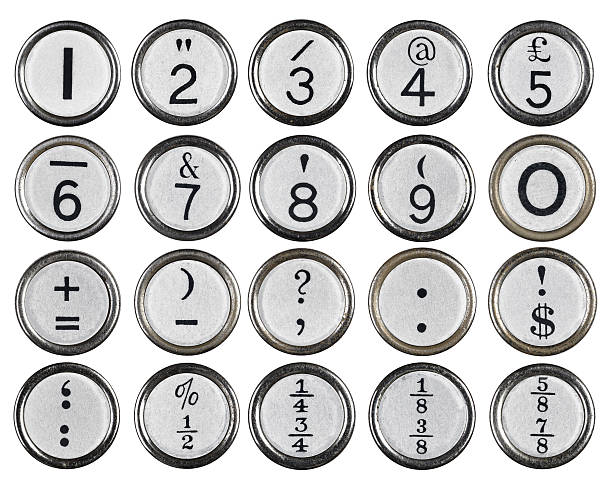 liczba kluczy do pisania w stylu vintage - number 3 number typewriter key typewriter zdjęcia i obrazy z banku zdjęć