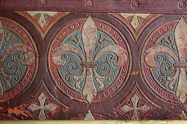 istock Flower of Lis Antique Pattern 185116822
