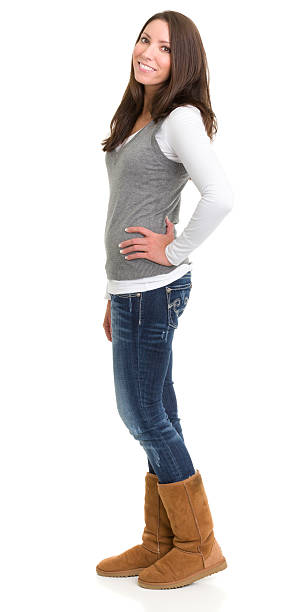 Portrait of a young woman on a white background. http://s3.amazonaws.com/drbimages/m/al.jpg