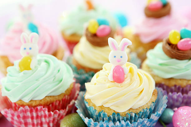 easter cupcakes easter cupcakes easter cake photos stock pictures, royalty-free photos & images