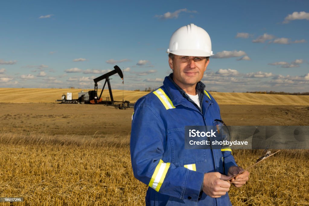 Inżynier ropy naftowej - Zbiór zdjęć royalty-free (Pracownik przemysłu naftowego)