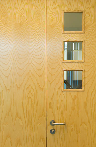Modern office door stock photo
