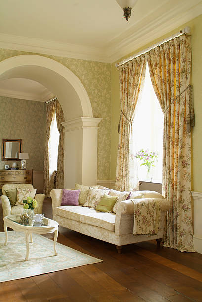 istock Interior of traditional living room 185118310