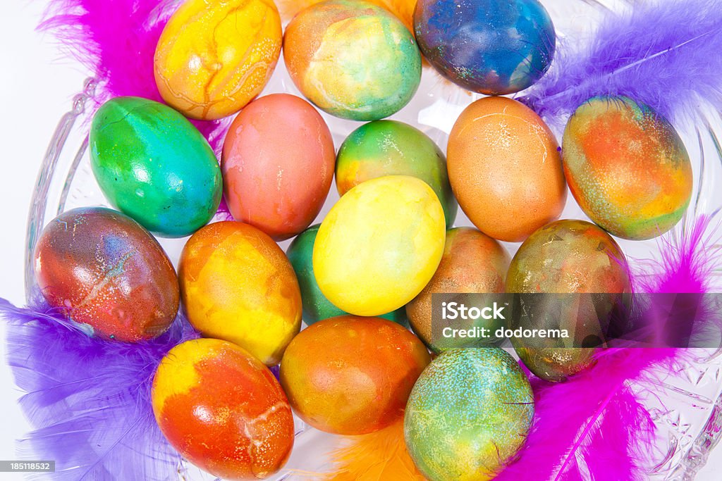 Uova di Pasqua - Foto stock royalty-free di Arancione