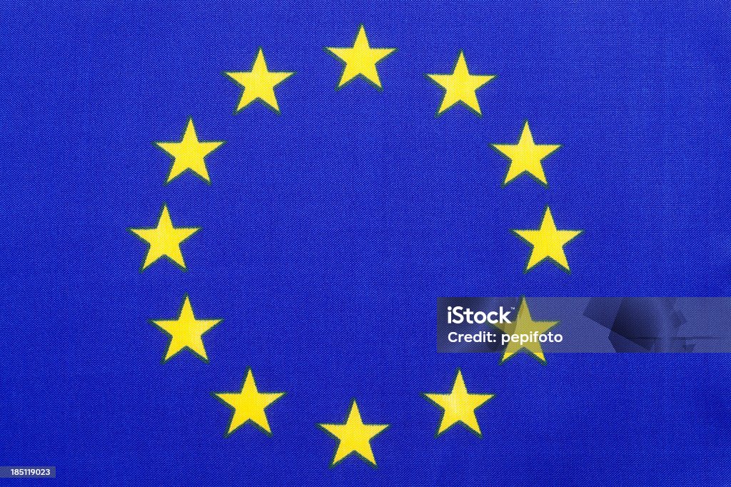 Bandeira Europeia - Foto de stock de Azul royalty-free