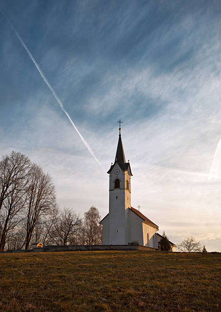 istock Old rural catholic church 185119043