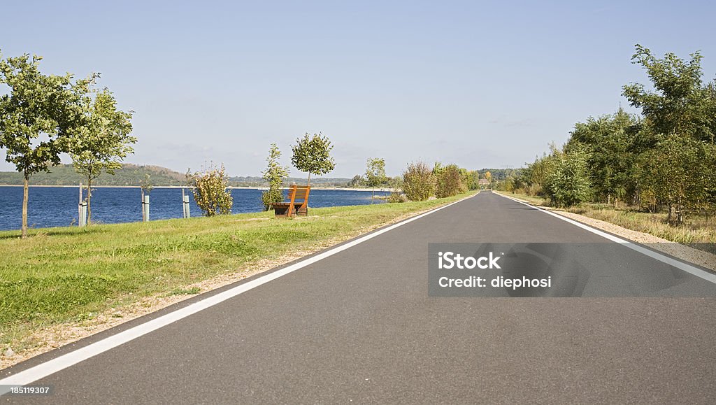 asphalted bicycle road - Lizenzfrei Asphalt Stock-Foto