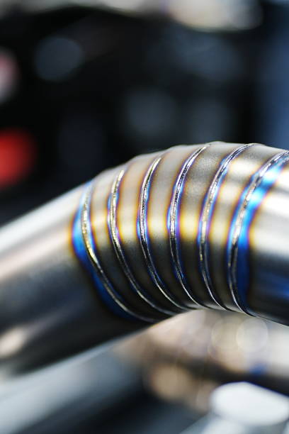 istock Intake pipe of the car engine from textured material 1851194060