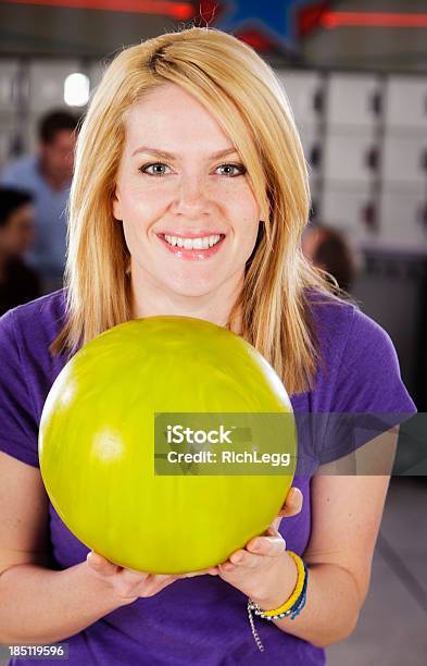 Woman Bowling Stock Photo - Download Image Now - 20-29 Years, 30-39 Years, Adult