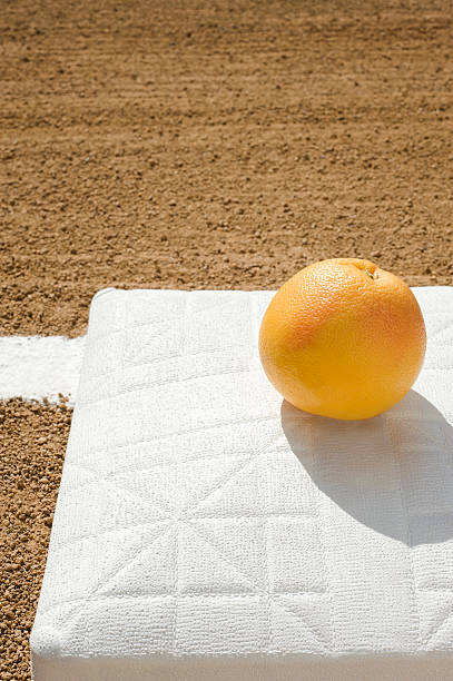 pompelmo league baseball - baseline baseball single line dirt foto e immagini stock