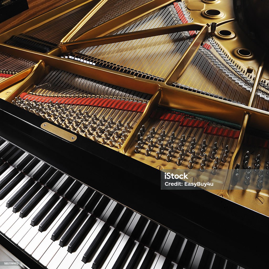 Grand piano "Classical black grand piano, square picture.   More piano pictures..." Grand Piano Stock Photo