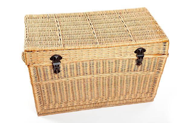 istock closed wicker suitcase XXXL 185120049