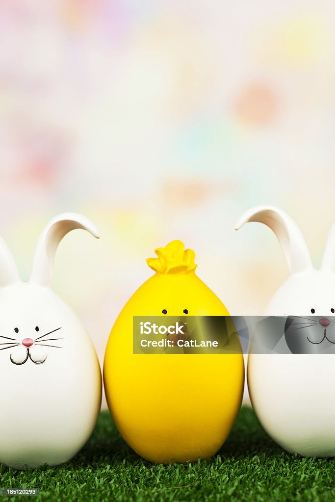 Cute Easter Critters Cute little Easter critters lined up in grass  Animal Stock Photo