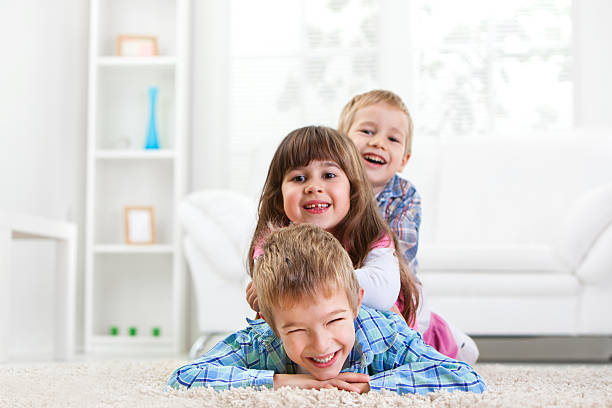 Group of happy children