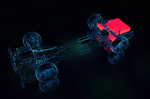 istock Car parts X-ray style 185121416