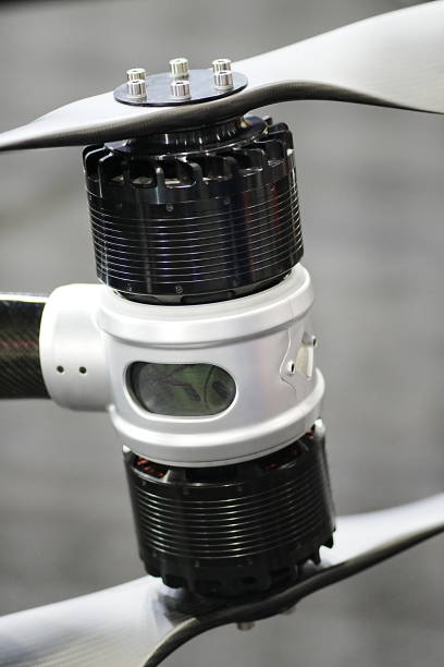 Drone motor with propellers