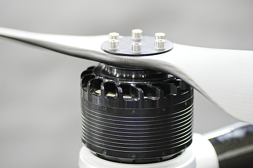 Drone motor with propellers