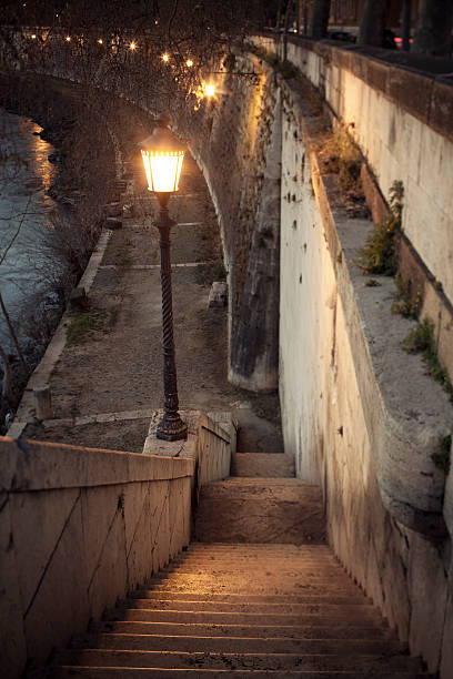 istock Tiber Riverside illuminated at night, Rome Italy 185122072