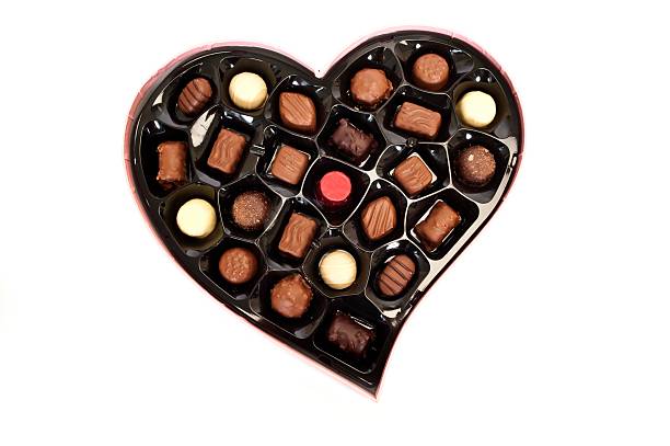 istock Heart Shaped Box of Chocolates 185122143