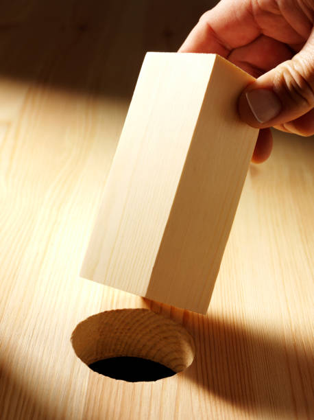 Holding a Wooden Block