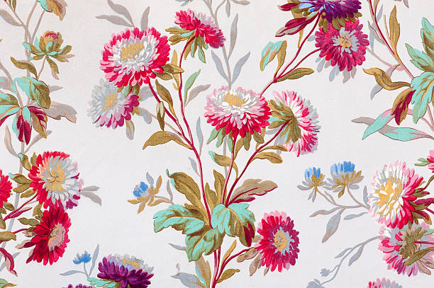 istock Antique floral fabric SB17 Close Up 185122524