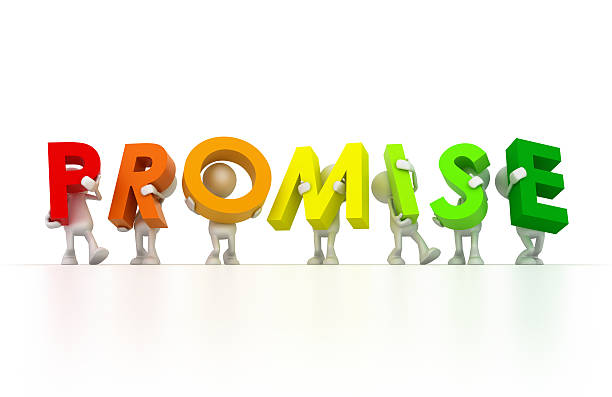 istock Team holding Promise word 185122554
